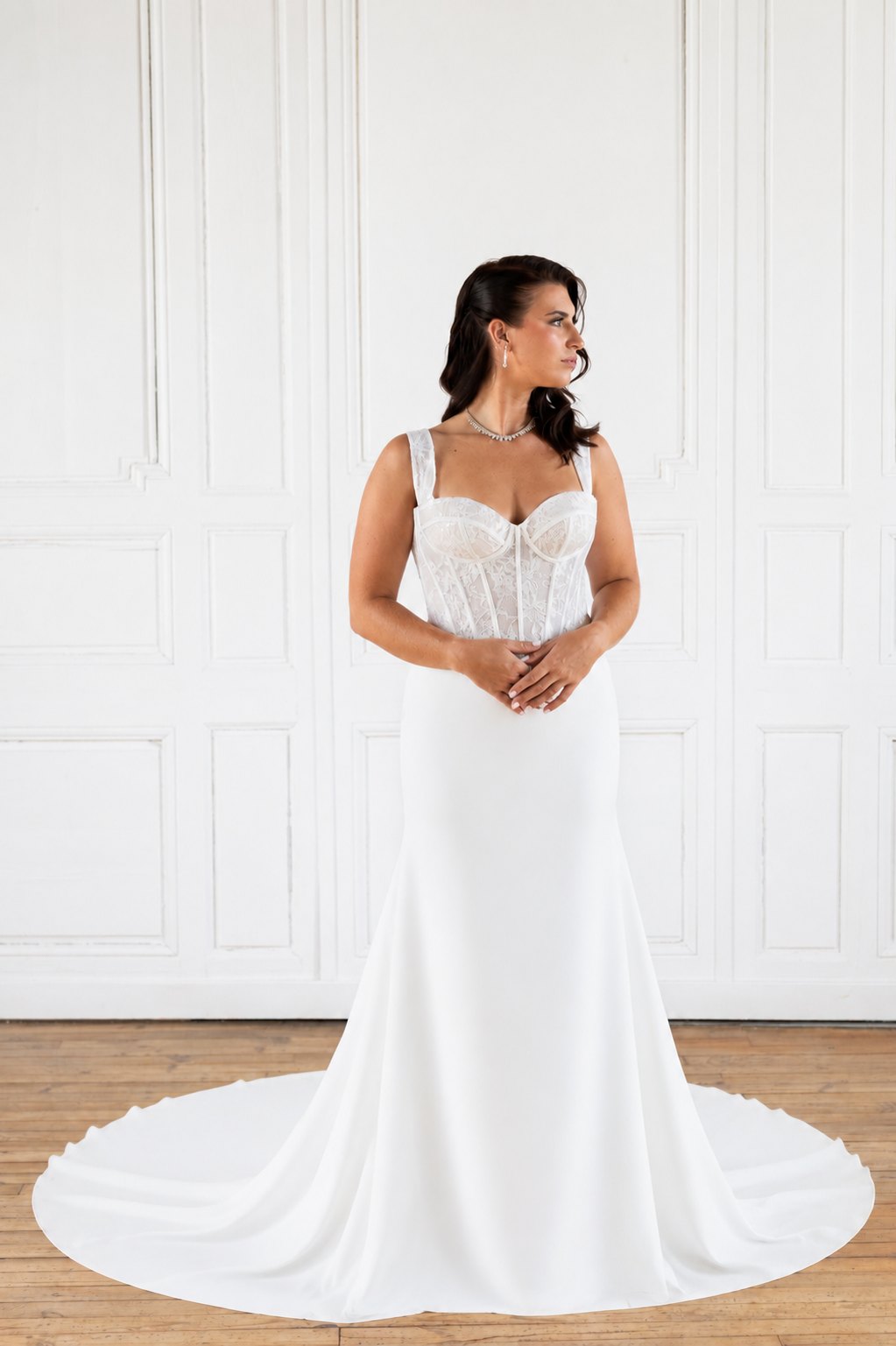 Robe de mariée Aura, bretelles