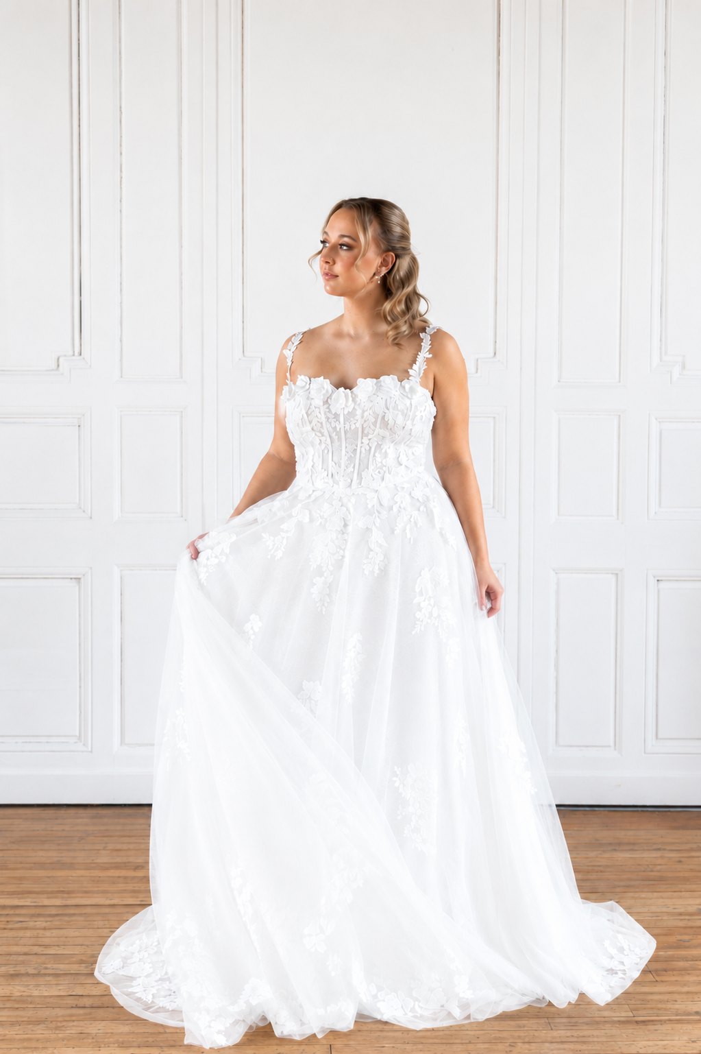 Robe de mariée Ivy, bretelles