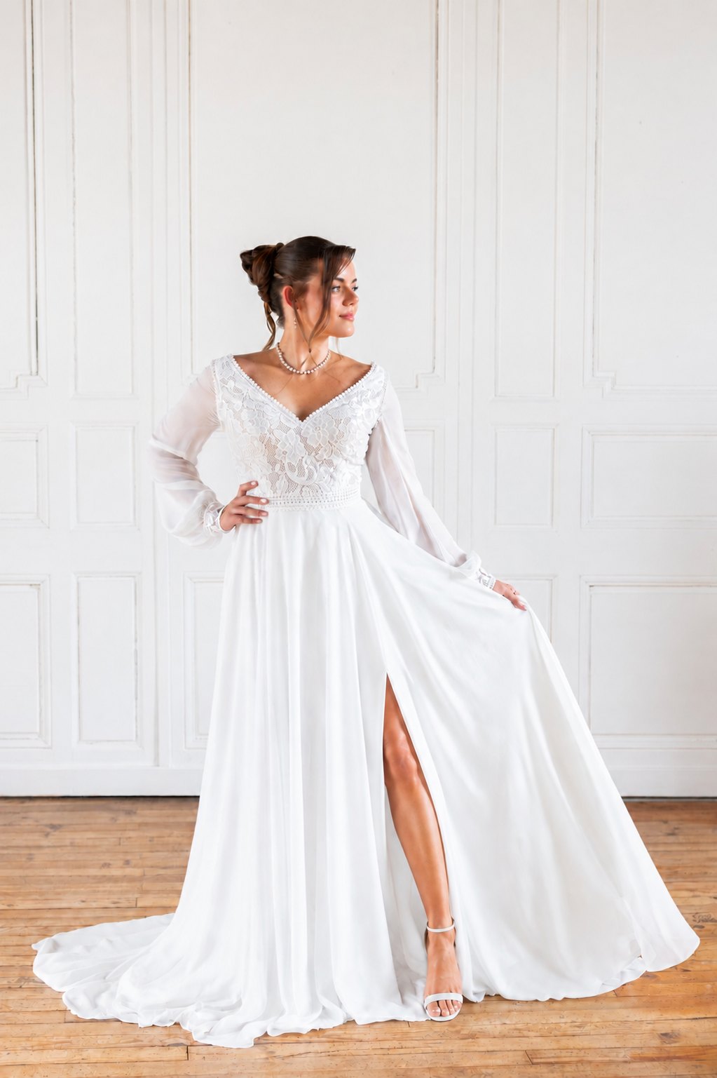 Robe de mariée Lina, V classique