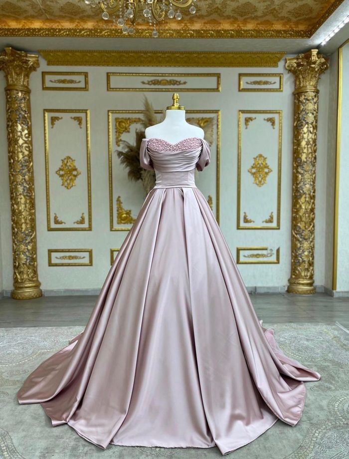 Robe de fiançailles satin